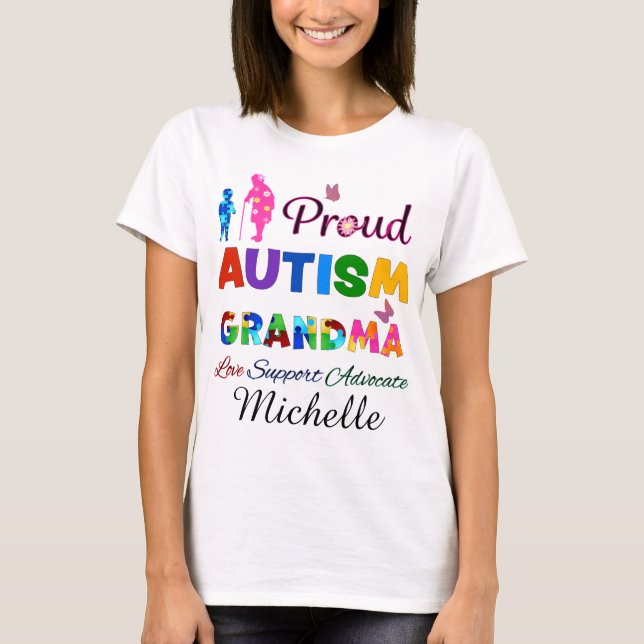 Camiseta Abuela de autismo orgullosa (Anverso)