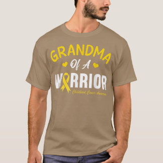 Camiseta Abuela De Awarene De Cáncer Infantil Guerrero Héro