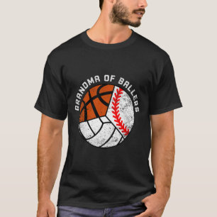 Camiseta Abuela De Ballers Diversión Baloncesto De Voleibol