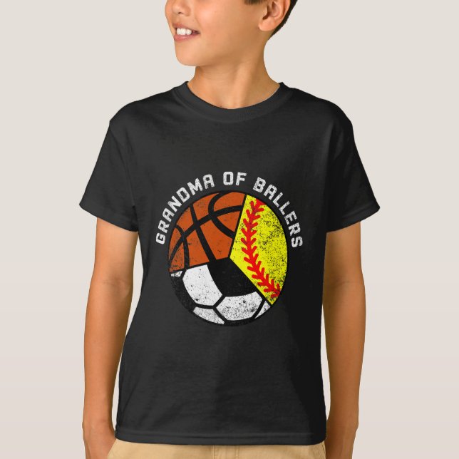 Camiseta Abuela De Ballers Fun Softball Baloncesto Balonces (Anverso)