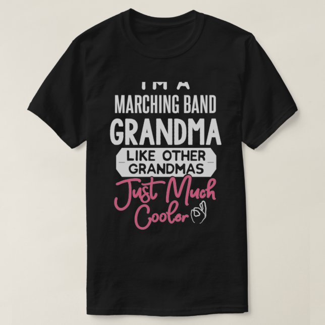 Camiseta Abuela de banda de marchas de Día de la Madre de G (Diseño del anverso)