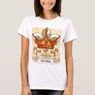 Camiseta Abuela de banner de la Corona de la Reina