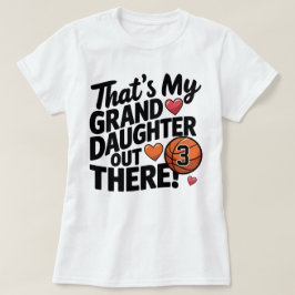 Camiseta Abuela de básquetbol, mi Personalizado nieta