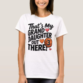 Camiseta Abuela de básquetbol, mi Personalizado nieta