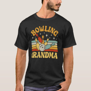 Camiseta Abuela de bolos de una abuela jugadora de bolos Re