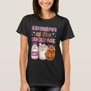 Camiseta Abuela de buenas galletas y leche primer cumpleaño