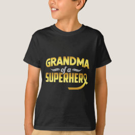 Camiseta Abuela De Cáncer Infantil De Rib Familiar De Super
