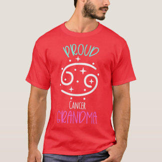 Camiseta Abuela de cáncer Orgullosa Abuela Zodiac Símbolo b