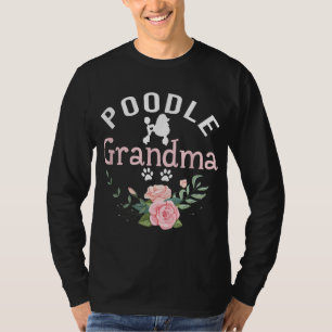 Camiseta Abuela de caniche Regalos a mujeres mamá Perro de 