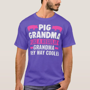 Camiseta Abuela de cerdo como una abuela normal