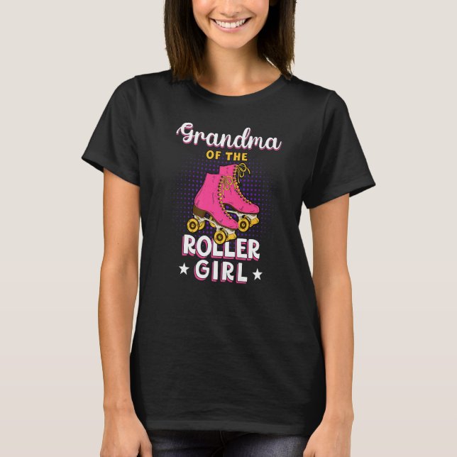 Camiseta Abuela De Chica De Roller Partida De Patinaje De C (Anverso)