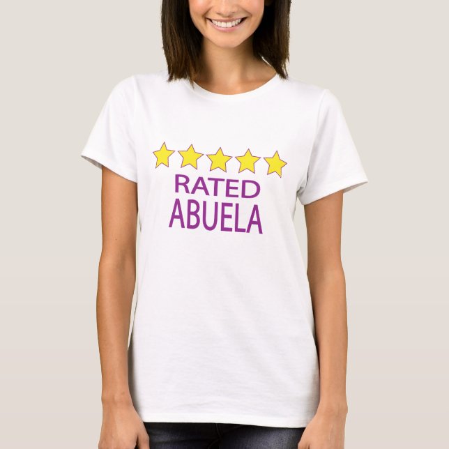 Camiseta Abuela de cinco estrellas (Anverso)