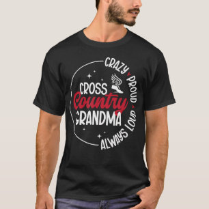Camiseta Abuela de Cross Country Loca de Orgullo Abuela de