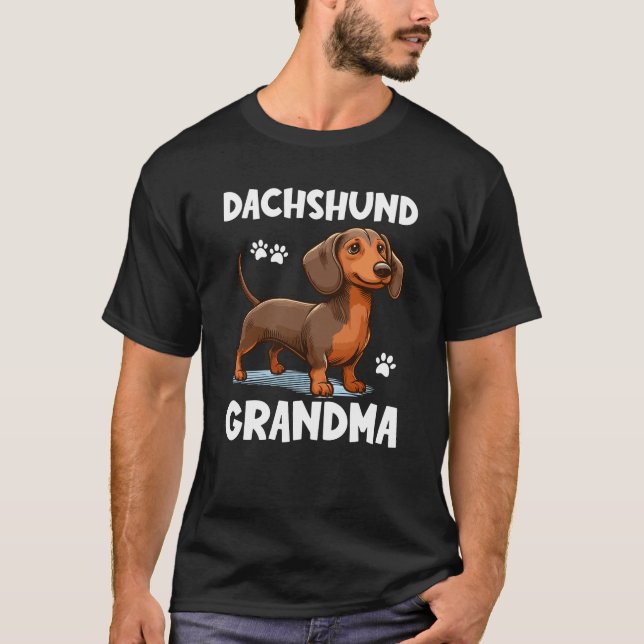 Camiseta Abuela de Dachshund (Anverso)