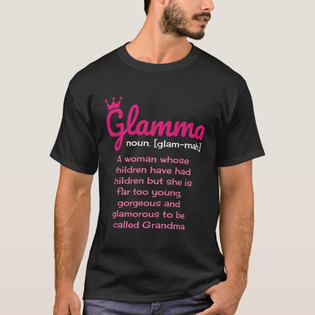 Camiseta Abuela de definición de glamma (Anverso)