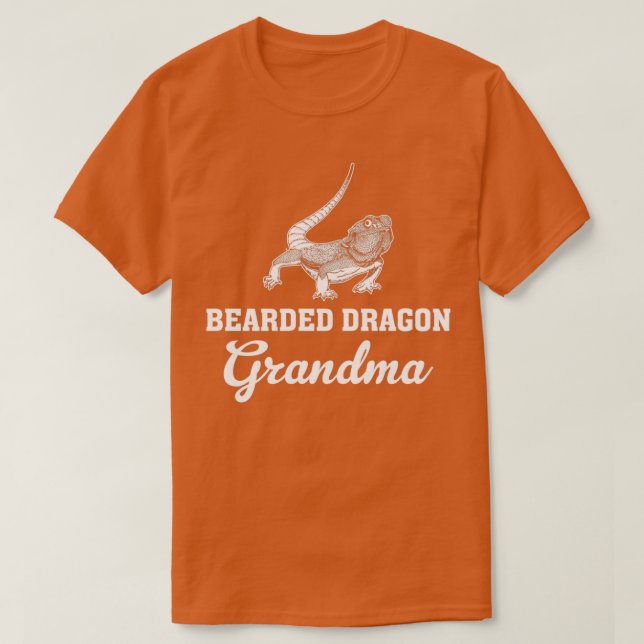 Camiseta Abuela de Dragón con barba (Diseño del anverso)