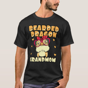 Camiseta Abuela de Dragón con barba Abuela Reptile Madres D