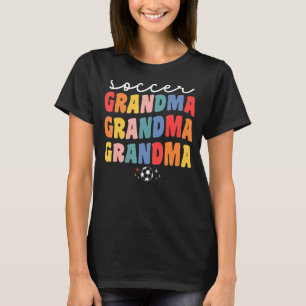 Camiseta Abuela De Fútbol Para Mujeres Retro Groovy Che