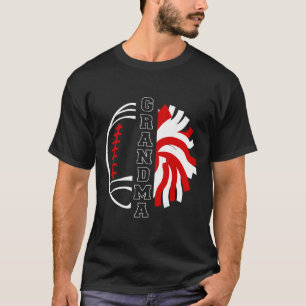 Camiseta Abuela de fútbol y porras Porristas y fútbol ameri