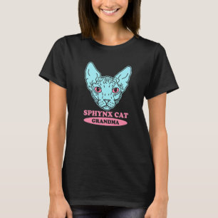 Camiseta Abuela de gato Sphynx Dueña de gato sin pelo Gato 
