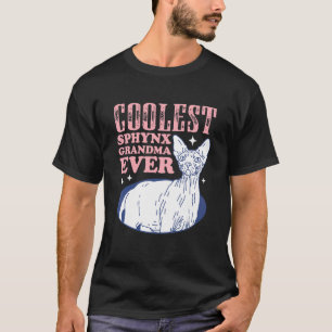 Camiseta Abuela de gato Sphynx dueña de gato sin pelo Gato 