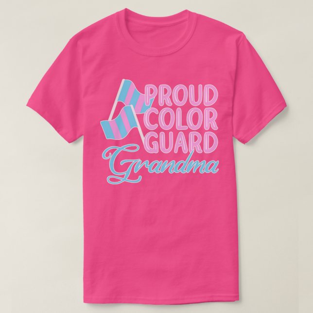 Camiseta Abuela de Guardia de colores (Diseño del anverso)