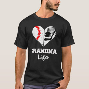 Camiseta Abuela de Hockey sobre Béisbol de divertida reputa