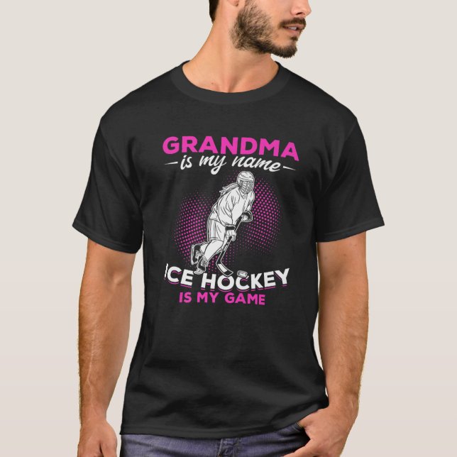 Camiseta Abuela De Hockey Sobre Hielo Abuela Es Mi Nombre H (Anverso)