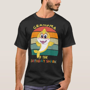 Camiseta Abuela de la abuela de cumpleaños de los tiburones