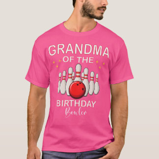 Camiseta Abuela De La Abuela Del Chica Bowler De Cumpleaños