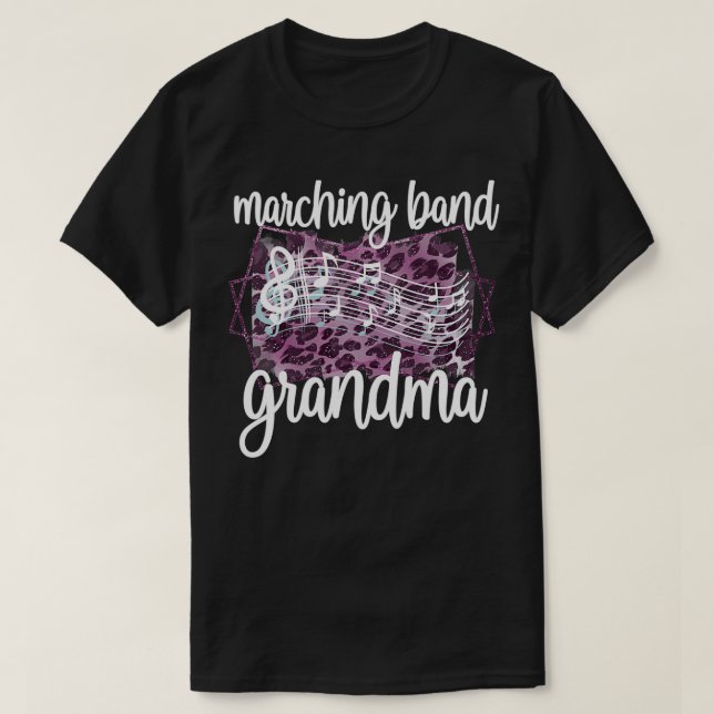 Camiseta Abuela de la banda que marcha y abuela que marcha  (Diseño del anverso)
