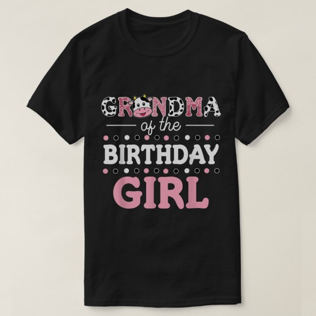Camiseta Abuela de la Chica de cumpleaños, mamá de la granj (Diseño del anverso)
