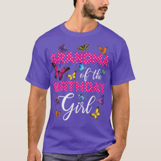 Camiseta Abuela de la Chica de cumpleaños mariposa mami pri