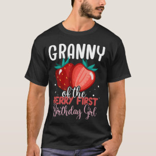 Camiseta Abuela de la Chica del primer cumpleaños de Berry