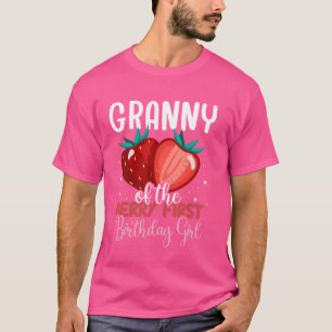 Camiseta Abuela de la Chica del primer cumpleaños de Berry