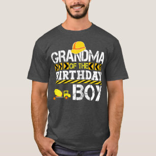 Camiseta Abuela de la construcción de un niño de cumpleaños
