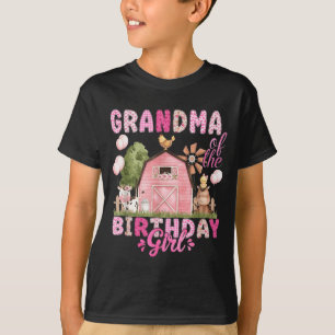 Camiseta Abuela de la Cumpleañera 1er Cumple Granja de Vaca