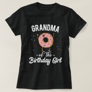 Camiseta Abuela de la Cumpleañera Donut Divertido