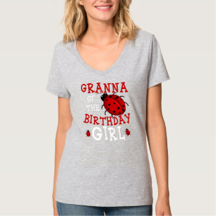 Camiseta Abuela de la cumpleañera Ladybug Fiesta de Cumplea