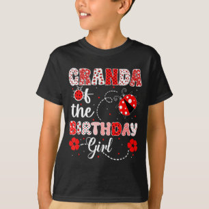 Camiseta Abuela de la cumpleañera - mariquita familiar
