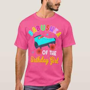 Camiseta Abuela De La Cumpleañera Patines De Rodillos Patin