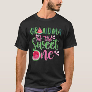 Camiseta Abuela De La Dulce Una sandía Primer Cumpleaños