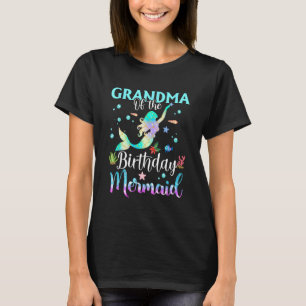 Camiseta Abuela De La Fama De La Sirenita De Cumpleaños