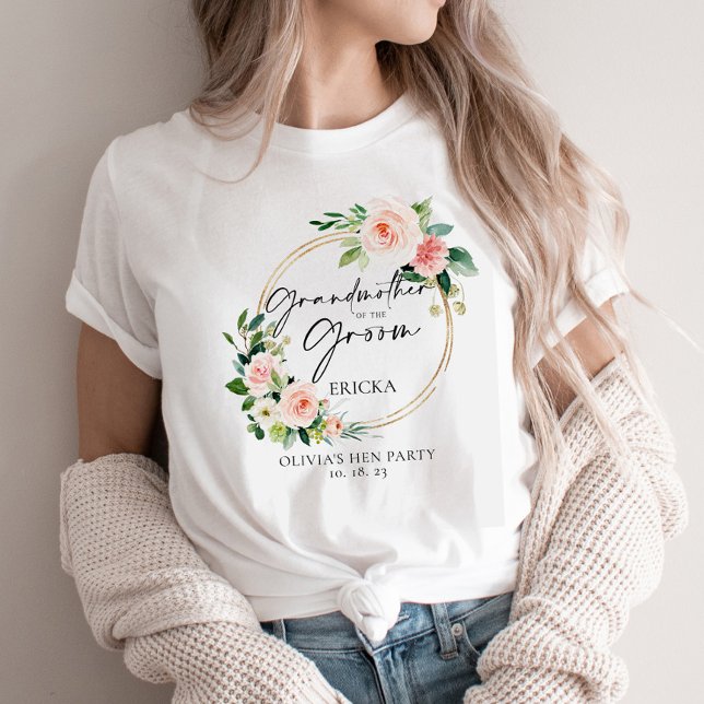 Camiseta Abuela De La Guerra Floral De Rubor De La Madera (Subido por el creador)