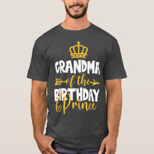 Camiseta Abuela de la idea de cumpleaños del príncipe cumpl