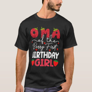 Camiseta Abuela de la niña de la fresa en su primer cumplea