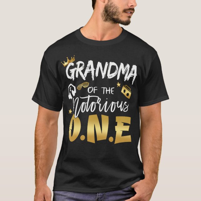 Camiseta Abuela De La Notoria Escuela De Primer Cumpleaños (Anverso)