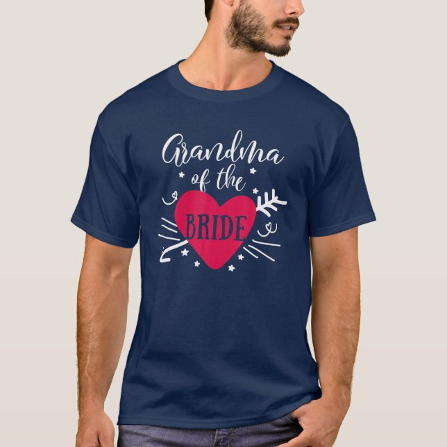 Camiseta Abuela de la Novia Flecha Corazón para Despedida d (Anverso)