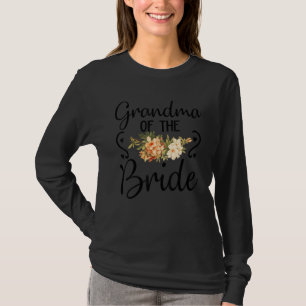 Camiseta Abuela De La Novia Flor De Boda Regalo De Despedid