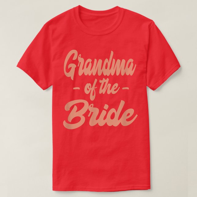Camiseta Abuela de la Novia - Grupo de Propuesta de Soltera (Diseño del anverso)